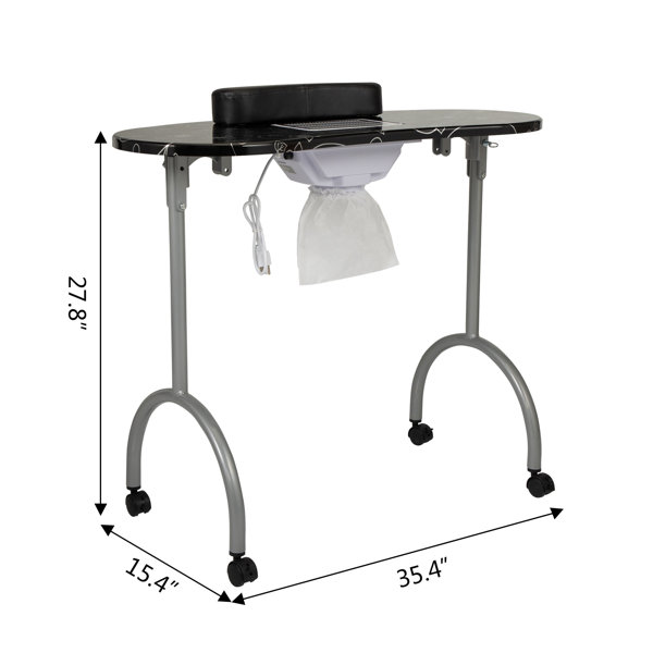 Phoebecat Folding Manicure Nail Table Wayfair